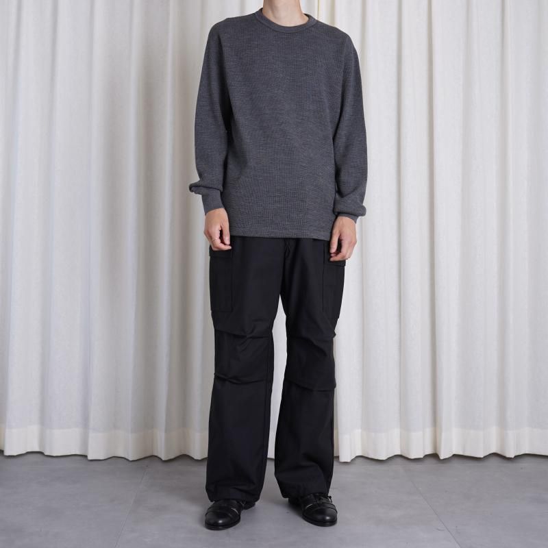 CIOTA  M-65 FIELD PANTS (SLUB YARN) / BLACK