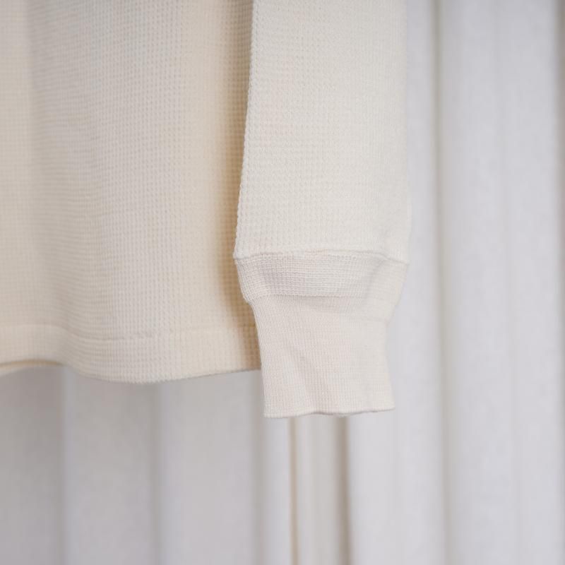 AURALEE ꡼ WOOL COTTON THERMAL P/O / IVORY
