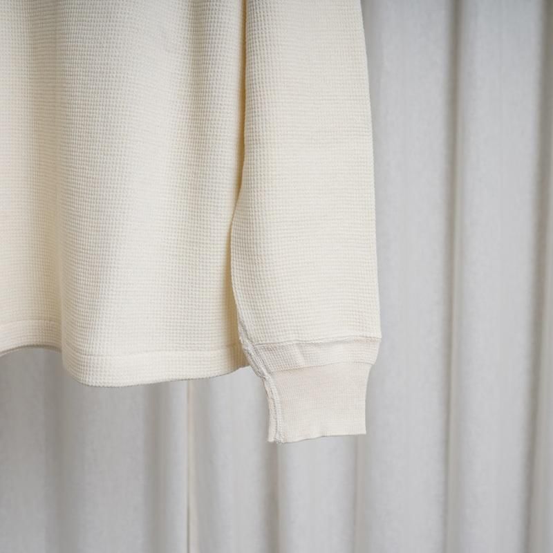 AURALEE ꡼ WOOL COTTON THERMAL P/O / IVORY
