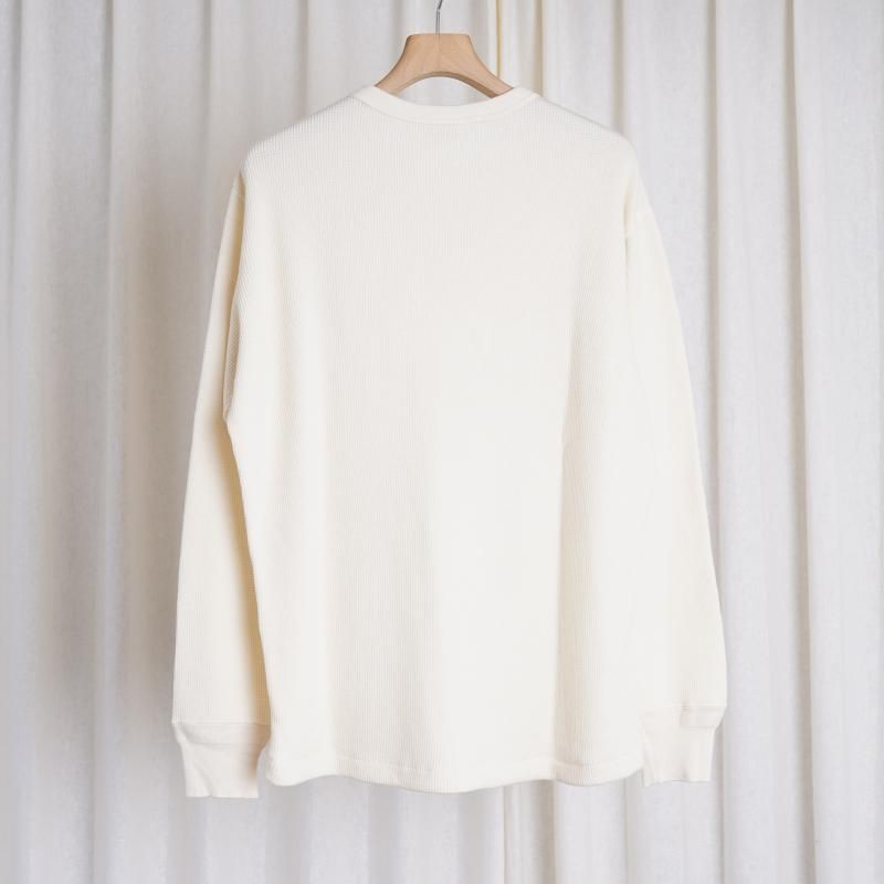 AURALEE ꡼ WOOL COTTON THERMAL P/O / IVORY
