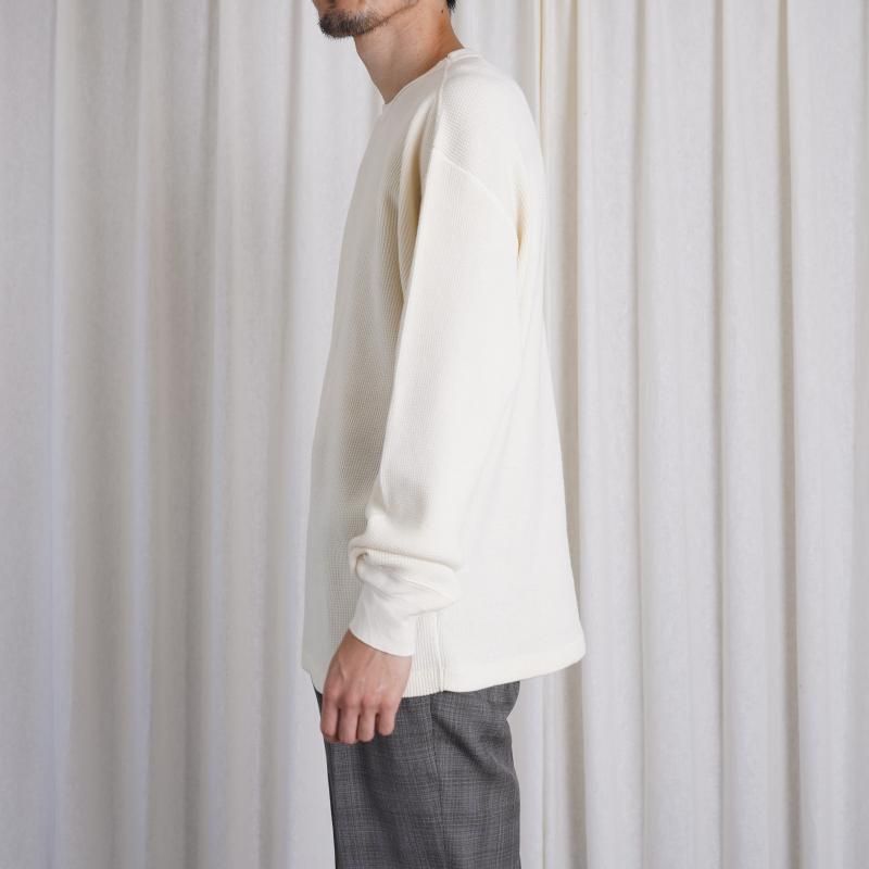 AURALEE ꡼ WOOL COTTON THERMAL P/O / IVORY
