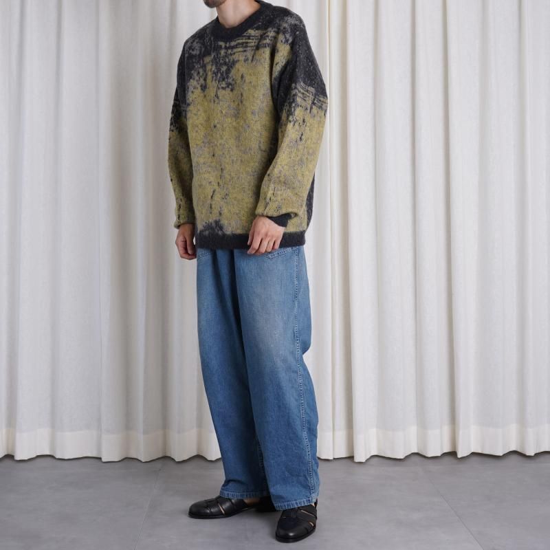 YOKE ヨーク】 JACQUARD MOHAIR SWEATER / YELLOW - Avelia YOKE ヨーク】 JACQUARD MOHAIR SWEATER / YELLOW - Avelia