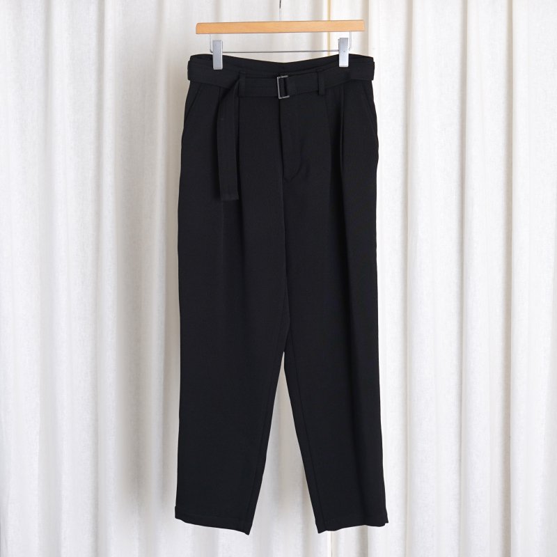 24A/W WIRROW  CAVALRY TWILL BELTED PANTS -UNISEX- / BLACK