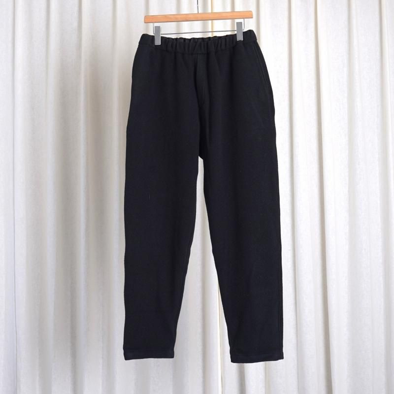 【MITTAN ミッタン】 ストレートウールブランケットパンツ / 黒