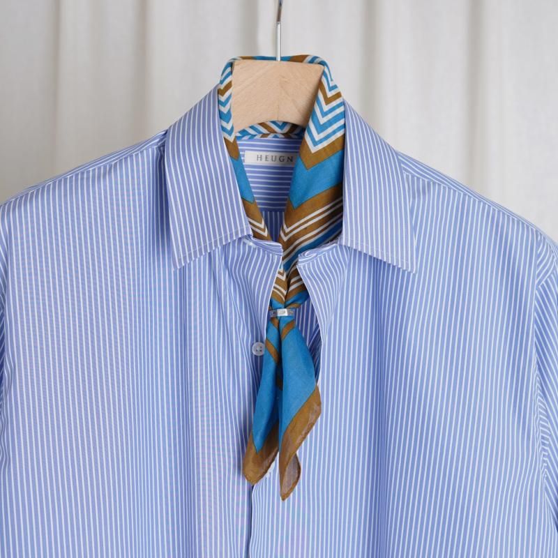 HEUGN 桼 ALAN SAX STRIPE / SAX BLUE