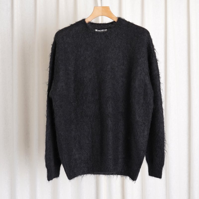 AURALEE オーラリー】 BRUSHED SUPER KID MOHAIR KNIT P/O / INK BLACK - Avelia  ONLINE STORE