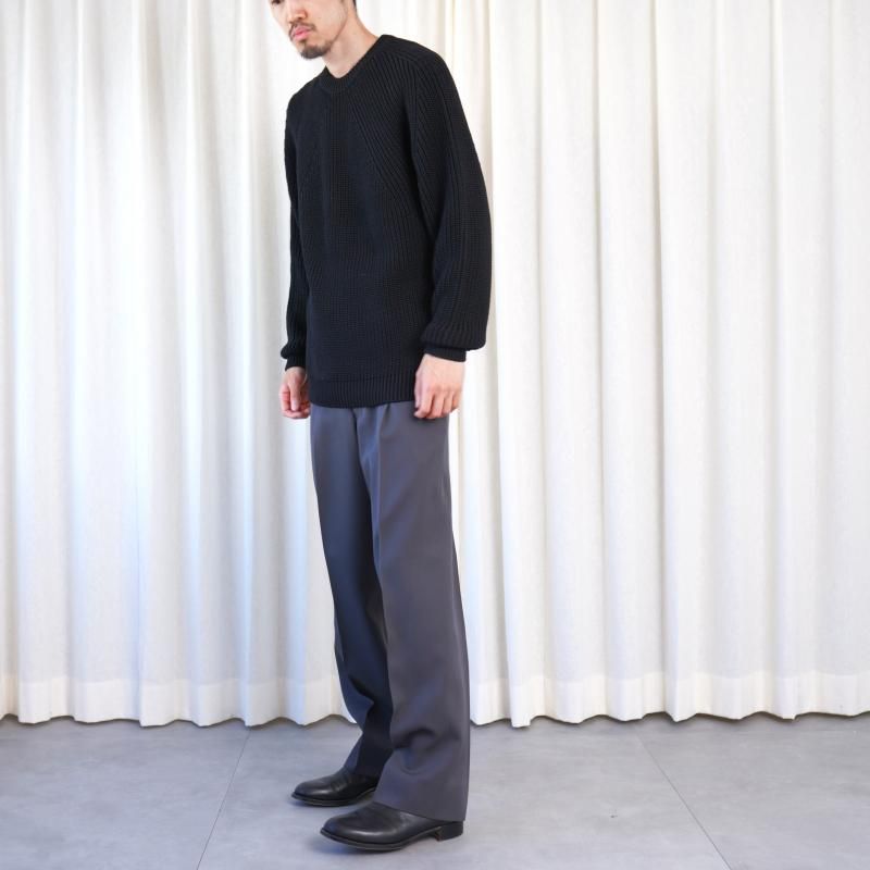 25A/WۡBATONER Хȥʡ SIGNATURE CREW NECK / BLACK
