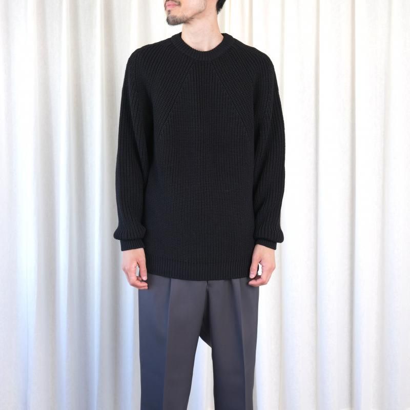 25A/WۡBATONER Хȥʡ SIGNATURE CREW NECK / BLACK
