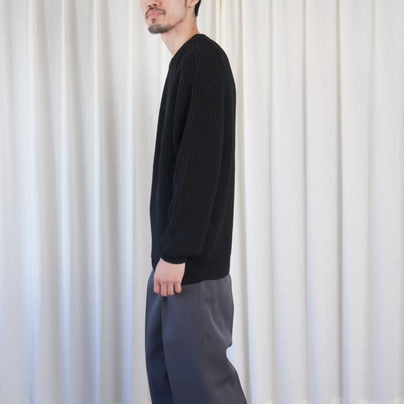 25A/WۡBATONER Хȥʡ SIGNATURE CREW NECK / BLACK
