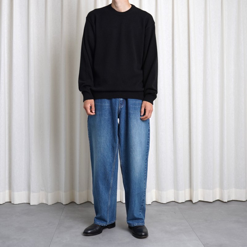 【BATONER バトナー】 INNOCENT CASHMERE CREW NECK / SOLID BLACK - Avelia ONLINE  STORE