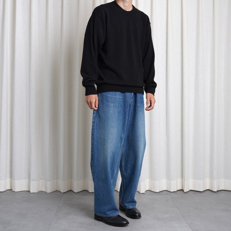 【BATONER バトナー】 INNOCENT CASHMERE CREW NECK / SOLID BLACK - Avelia ONLINE  STORE