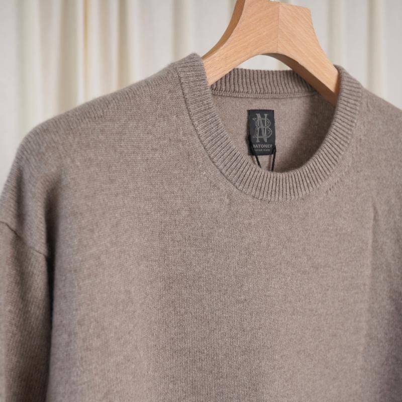 BATONER Хȥʡ INNOCENT CASHMERE CREW NECK  / BROWN
