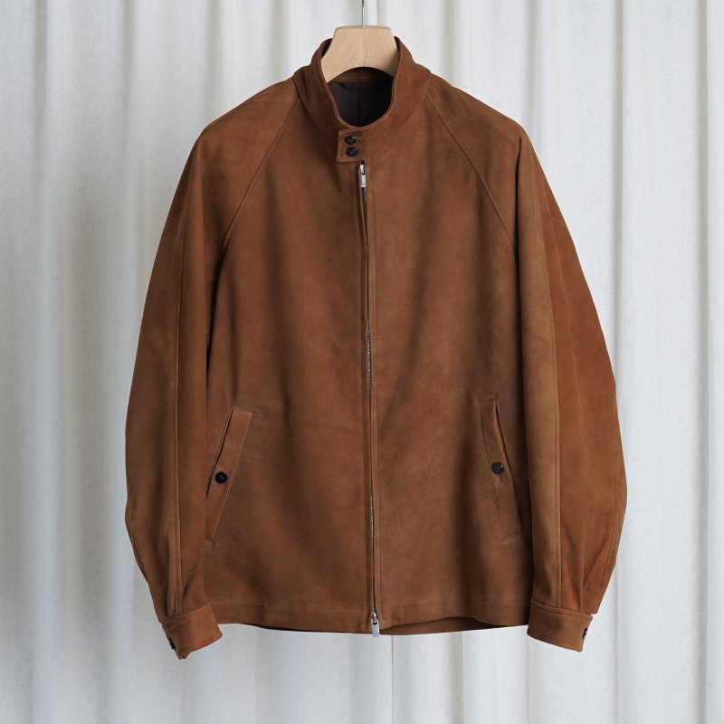 Cale カル】 SHEEPSKIN SUEDE HARRINGTON JACKET / LIGHT BROWN BROWN - Avelia  ONLINE STORE