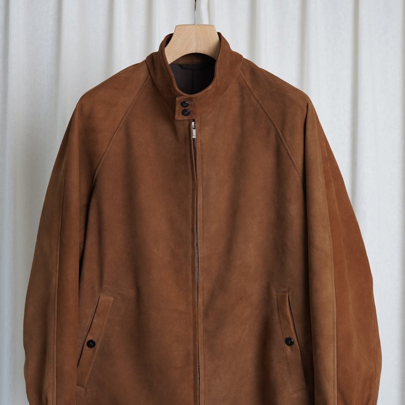 Cale カル】 SHEEPSKIN SUEDE HARRINGTON JACKET / LIGHT BROWN BROWN - Avelia  ONLINE STORE