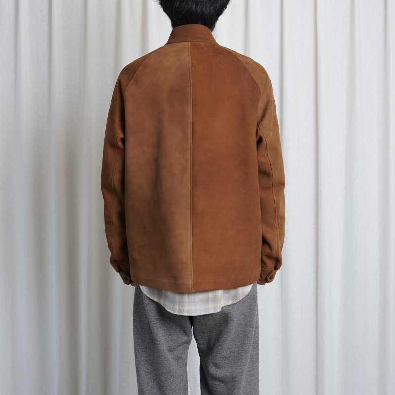 Cale カル】 SHEEPSKIN SUEDE HARRINGTON JACKET / LIGHT BROWN BROWN - Avelia  ONLINE STORE