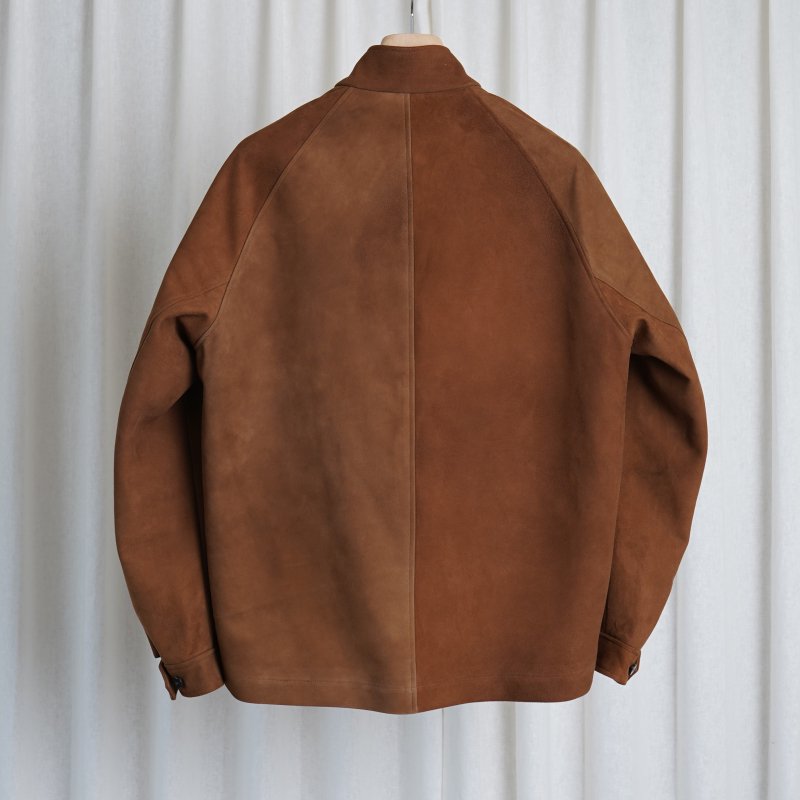 Cale カル】 SHEEPSKIN SUEDE HARRINGTON JACKET / LIGHT BROWN BROWN - Avelia  ONLINE STORE