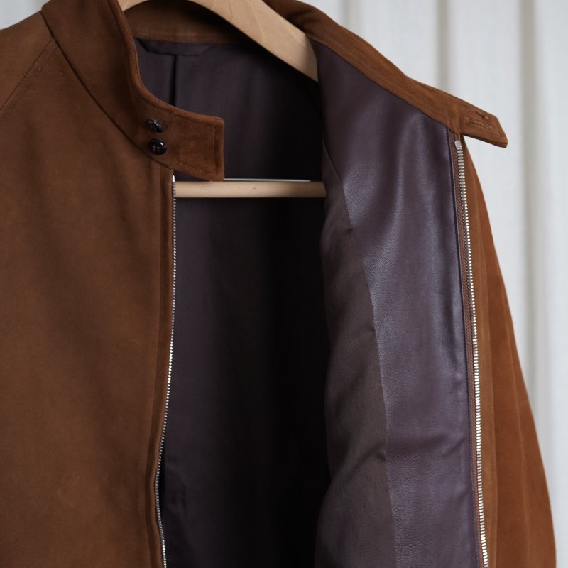 Cale カル】 SHEEPSKIN SUEDE HARRINGTON JACKET / LIGHT BROWN BROWN - Avelia  ONLINE STORE