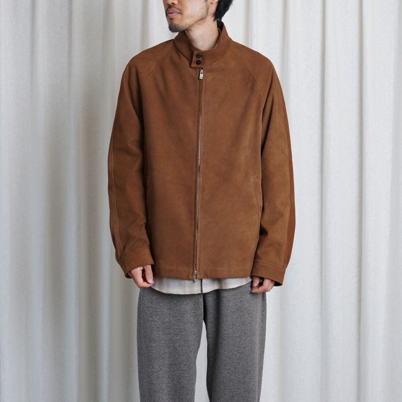 Cale カル】 SHEEPSKIN SUEDE HARRINGTON JACKET / LIGHT BROWN BROWN - Avelia  ONLINE STORE