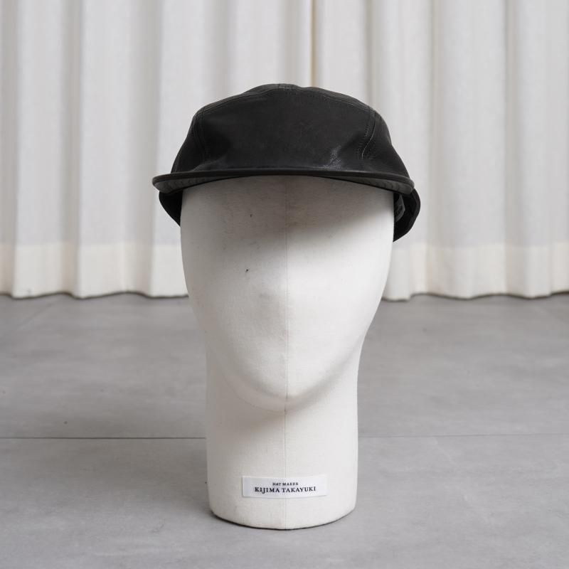 KIJIMA TAKAYUKI キジマタカユキ】 DEERSKIN JET CAP / BLACK - Avelia Online Store