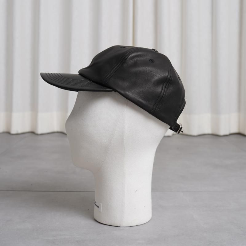 KIJIMA TAKAYUKI ޥ業 SHEEPSKIN 6PANEL CAP / BLACK