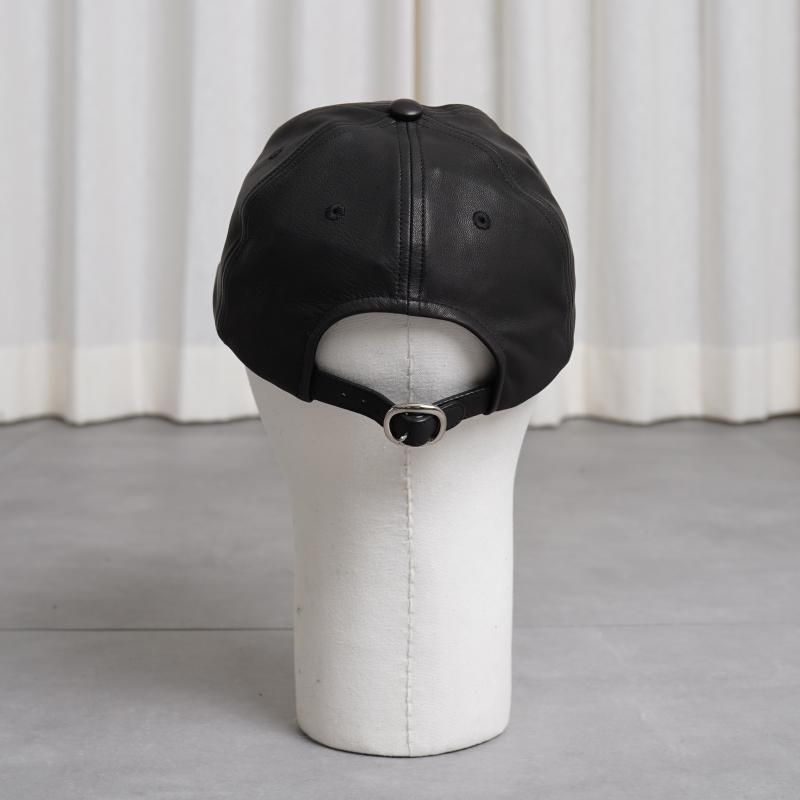 KIJIMA TAKAYUKI ޥ業 SHEEPSKIN 6PANEL CAP / BLACK