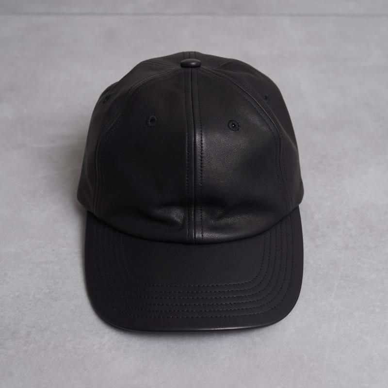 KIJIMA TAKAYUKI ޥ業 SHEEPSKIN 6PANEL CAP / BLACK