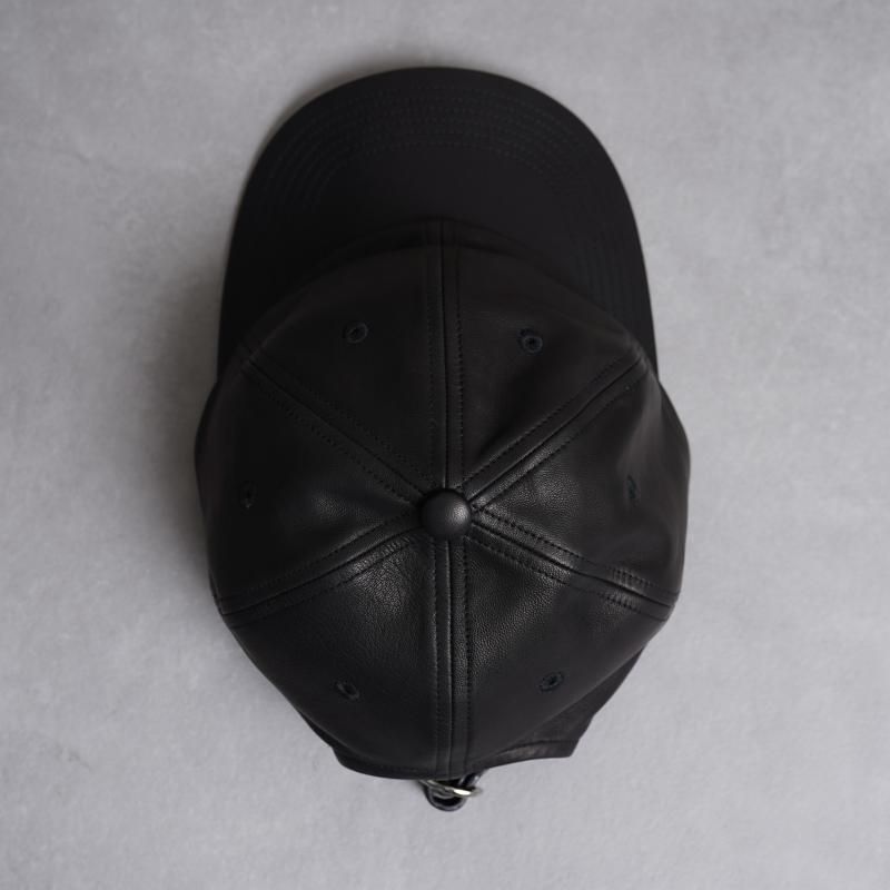 KIJIMA TAKAYUKI ޥ業 SHEEPSKIN 6PANEL CAP / BLACK