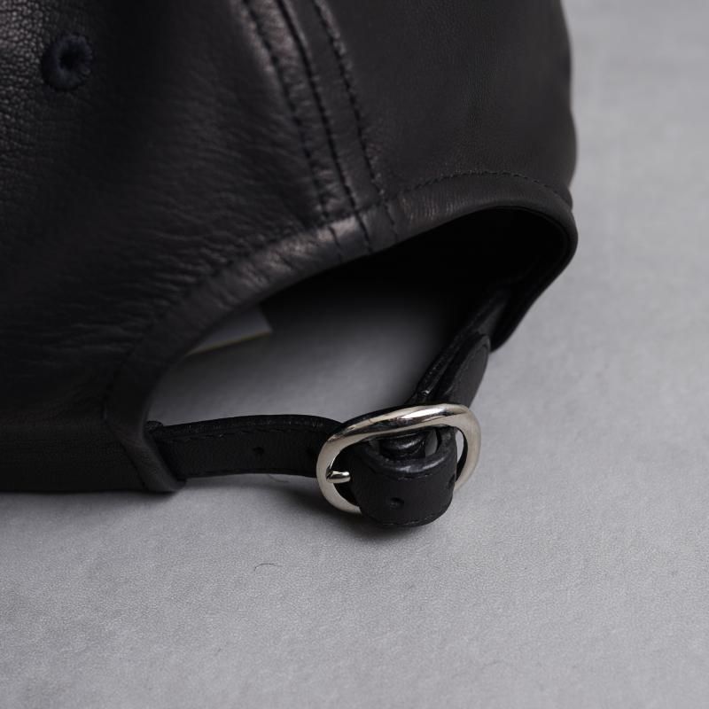 KIJIMA TAKAYUKI ޥ業 SHEEPSKIN 6PANEL CAP / BLACK