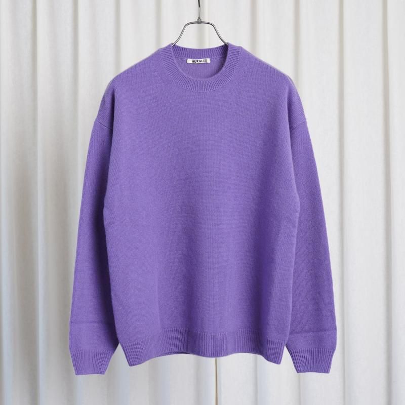 AURALEE オーラリー】 BABY CASHMERE KNIT P/O / PURPLE - Avelia ONLINE STORE