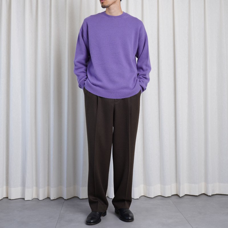 AURALEE オーラリー】 BABY CASHMERE KNIT P/O / PURPLE - Avelia ONLINE STORE