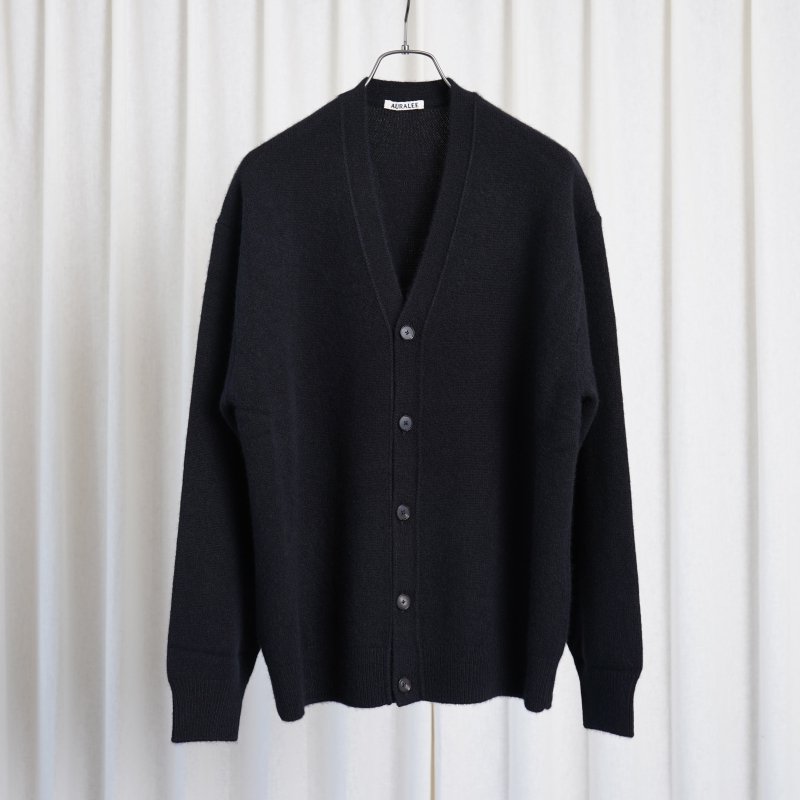 AURALEE オーラリー】 BABY CASHMERE KNIT CARDIGAN / BLACK - Avelia ONLINE STORE