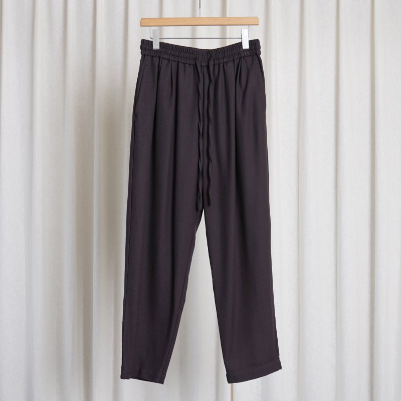 24A/W WIRROW  BOTANY WOOL DRAWSTRING PANTS -UNISEX- / MAUVE GRAY