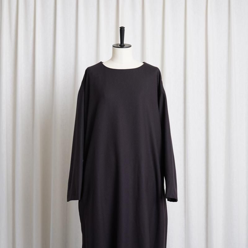 WIRROW ウィロウ】 BOTANY WOOL LONG SHIRT DRESS -WOMEN WIRROW ウィロウ】 BOTANY WOOL LONG SHIRT DRESS -WOMEN