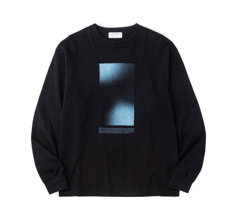 【POET MEETS DUBWISE ポエット ミーツ ダブワイズ】 SOUND SCULPTURE L/S T-shirt / BLACK