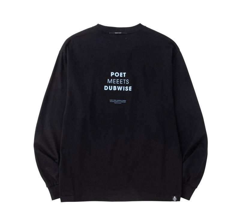 POET MEETS DUBWISE ݥå ߡ ֥磻 SOUND SCULPTURE L/S T-shirt / BLACK