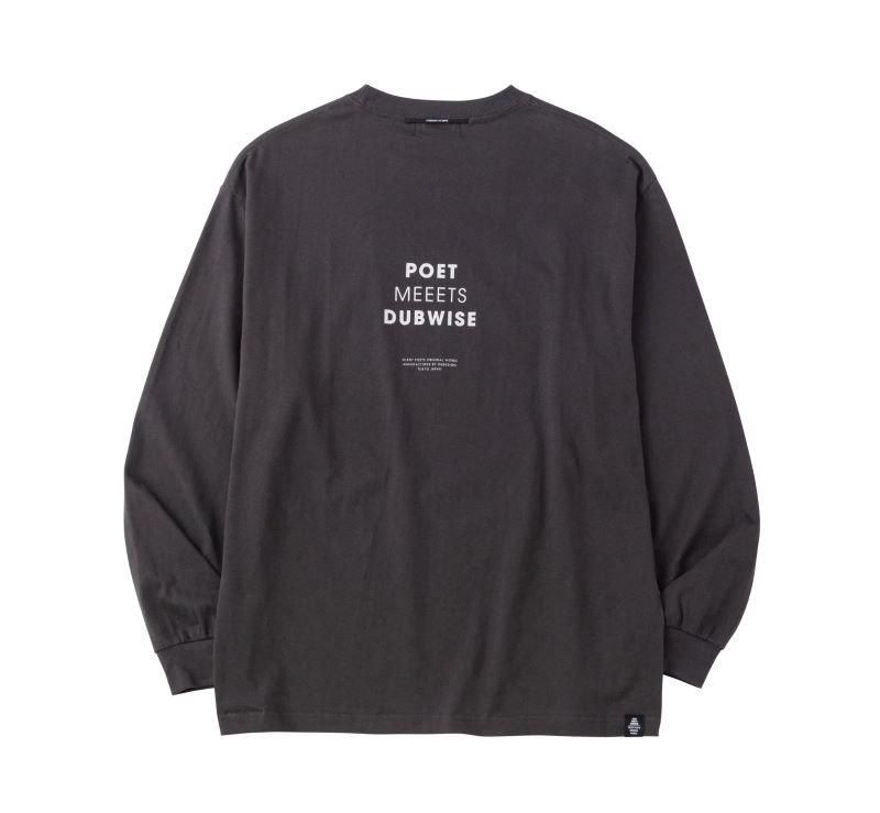 POET MEETS DUBWISE ݥå ߡ ֥磻 SOUND SCULPTURE L/S T-shirt / SUMI