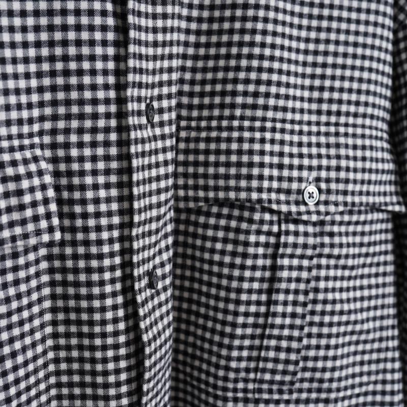  Porter Classic ݡ饷å ROLL UP FLANNEL GINGHAM CHECK SHIRT / BLACK