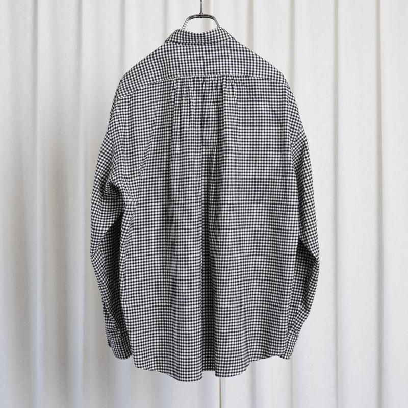  Porter Classic ݡ饷å ROLL UP FLANNEL GINGHAM CHECK SHIRT / BLACK