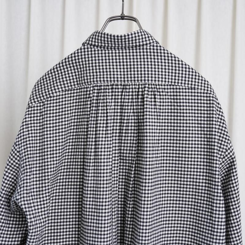  Porter Classic ݡ饷å ROLL UP FLANNEL GINGHAM CHECK SHIRT / BLACK