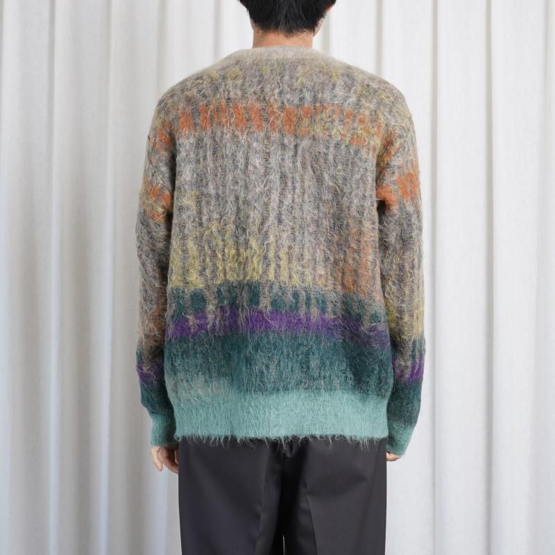25S/SۡYOKE 衼TREE JAQUARD MOHAIR SWEATER / ORANGE