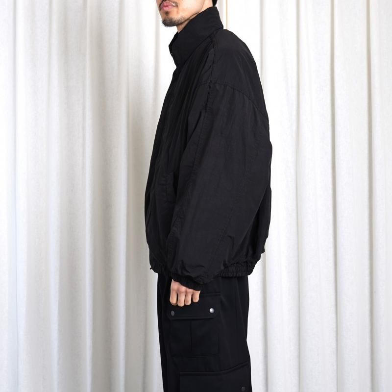 25S/Sۡssstein 奿 WINDPROOF NYLON PADDED JACKET / BLACK