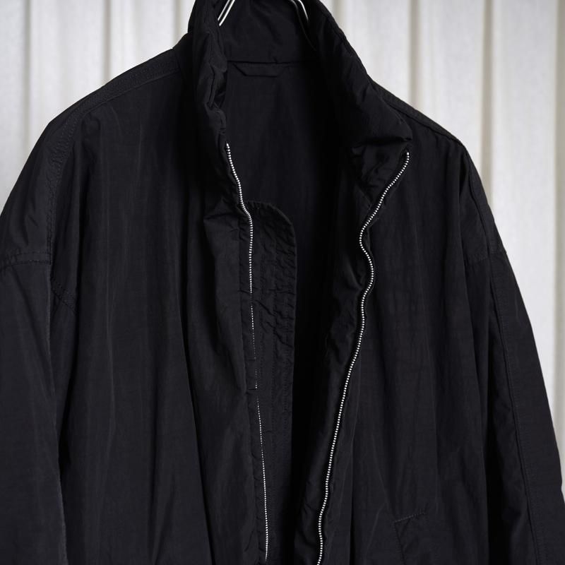 25S/Sۡssstein 奿 WINDPROOF NYLON PADDED JACKET / BLACK