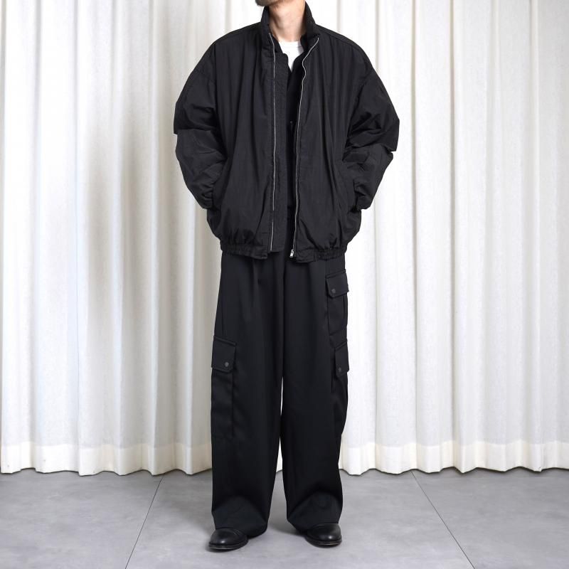 25S/Sۡssstein 奿 WINDPROOF NYLON PADDED JACKET / BLACK