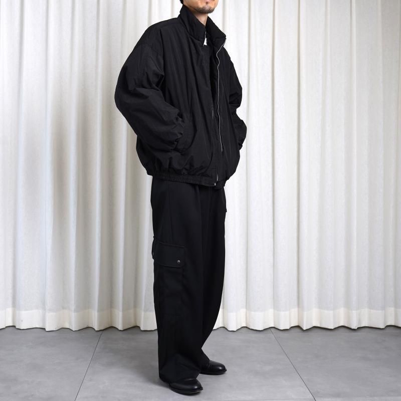 25S/Sۡssstein 奿 WINDPROOF NYLON PADDED JACKET / BLACK