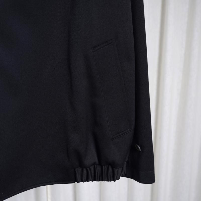 25S/Sۡssstein 奿 W/SI SATIN OVERSIZED DOUBLE BREAST BLOUSON / BLACK