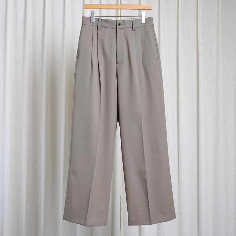 25S/S ssstein 奿 LONG WIDE TROUSERS / TAUPE BEIGE