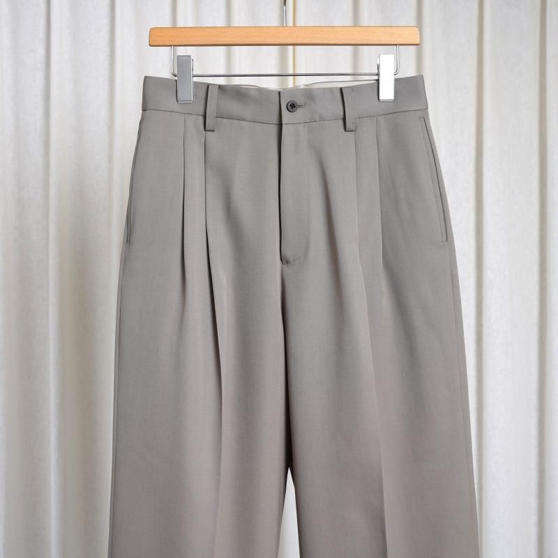 25S/S ssstein 奿 LONG WIDE TROUSERS / TAUPE BEIGE