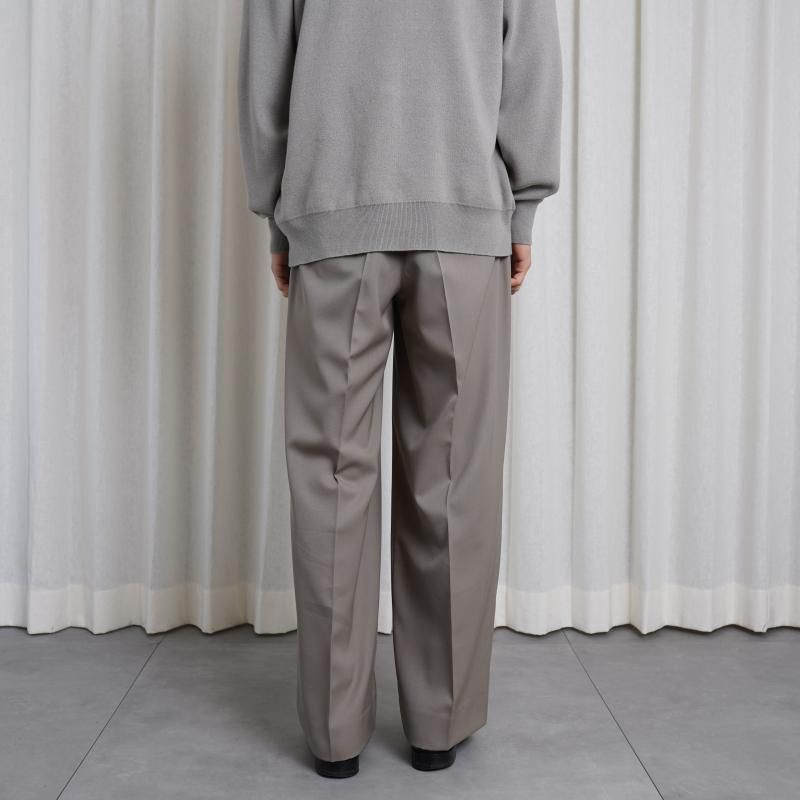 25S/S ssstein 奿 LONG WIDE TROUSERS / TAUPE BEIGE