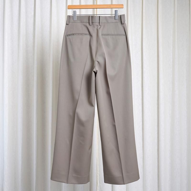 25S/S ssstein 奿 LONG WIDE TROUSERS / TAUPE BEIGE