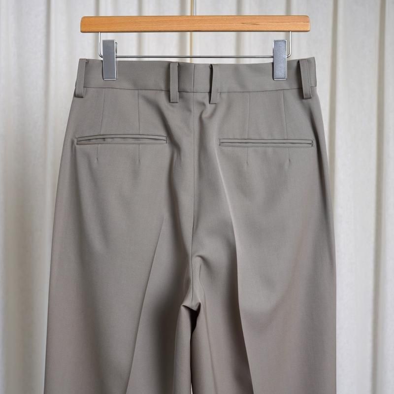 25S/S ssstein 奿 LONG WIDE TROUSERS / TAUPE BEIGE